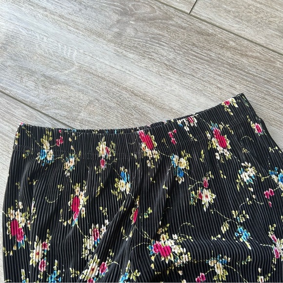 New Look Floral Culotte-style Wide Leg Pleated Cropped Pants Made in UK - Picture 7 of 13